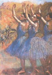 Edgar Degas, Três bailarinas (saiotes roxos)