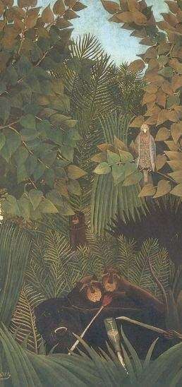 Henri Rousseau, Os alegres comediantes (detalhe)