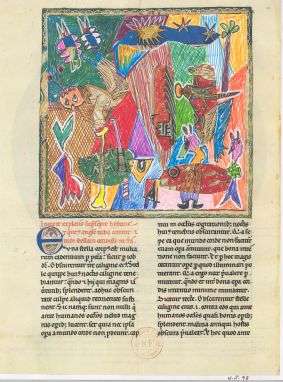 Nicolau Sai�o, As aventuras de L�cifer (t�cnica mista sobre papel)